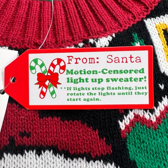 NWT Light Up Ugly Christmas Sweater - Picture 9 of 11